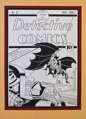 Detective 27 Original Comic Art Cover Recreation Mike DeCarlo 2014 - Image 2