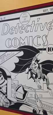 Detective 27 Original Comic Art Cover Recreation Mike DeCarlo 2014 - Image 5