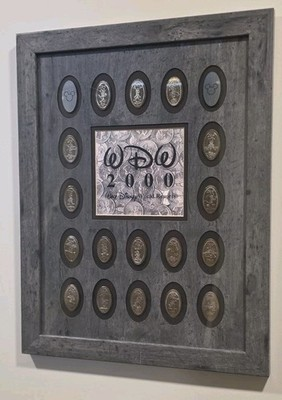 Disney 2000 Millennium Resort Pressed Quarter Framed Set Rare Find LE 12/100 WDW