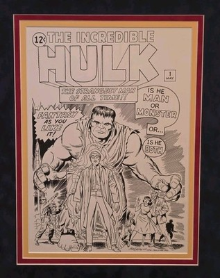 Incredible Hulk #1 Original Comic Art Cover Recreation Mike DeCarlo 2014 - Image 2