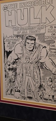 Incredible Hulk #1 Original Comic Art Cover Recreation Mike DeCarlo 2014 - Image 3