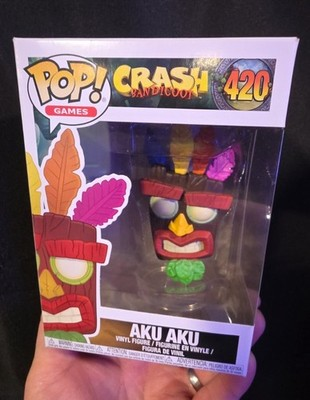 Funko Pop! Games Crash Bandicoot AKU AKU #420 Vinyl Figure 2018 Activision
