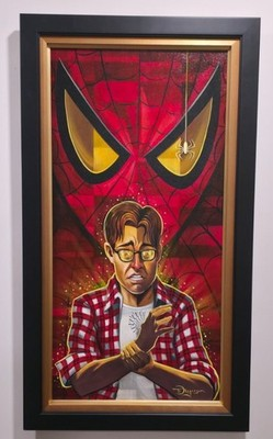 Amazing Spider-Man Transformation Original Painting by Tim Rogerson