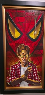 Amazing Spider-Man Transformation Original Painting by Tim Rogerson - Image 2