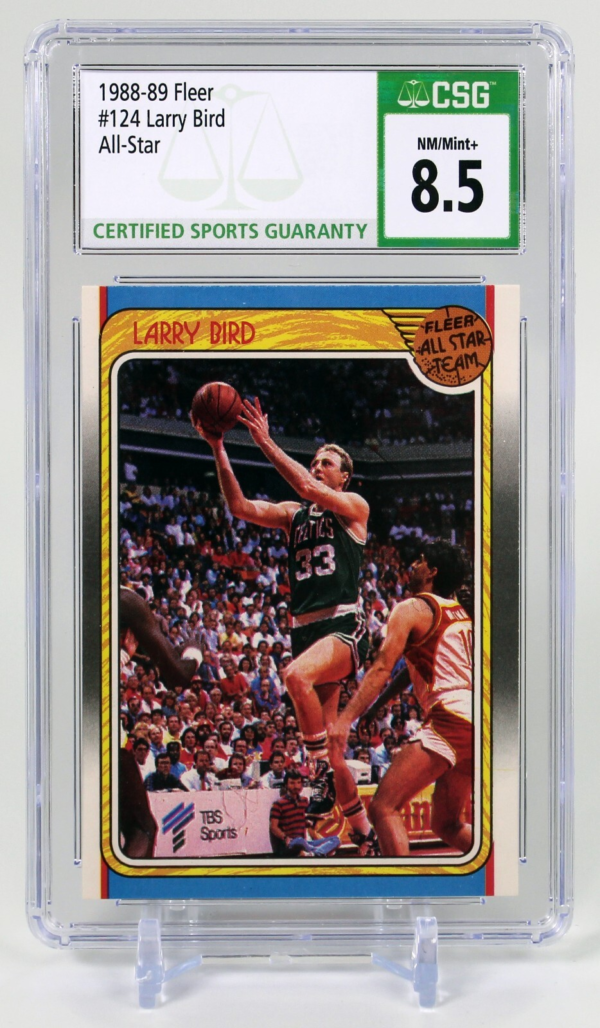 1988 - 89 #124 Fleer Larry Bird CSG 8.5