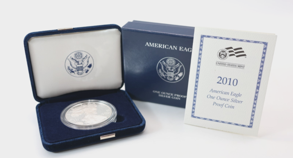 2010 W American Silver Eagle 1 Ounce Proof Coin COA