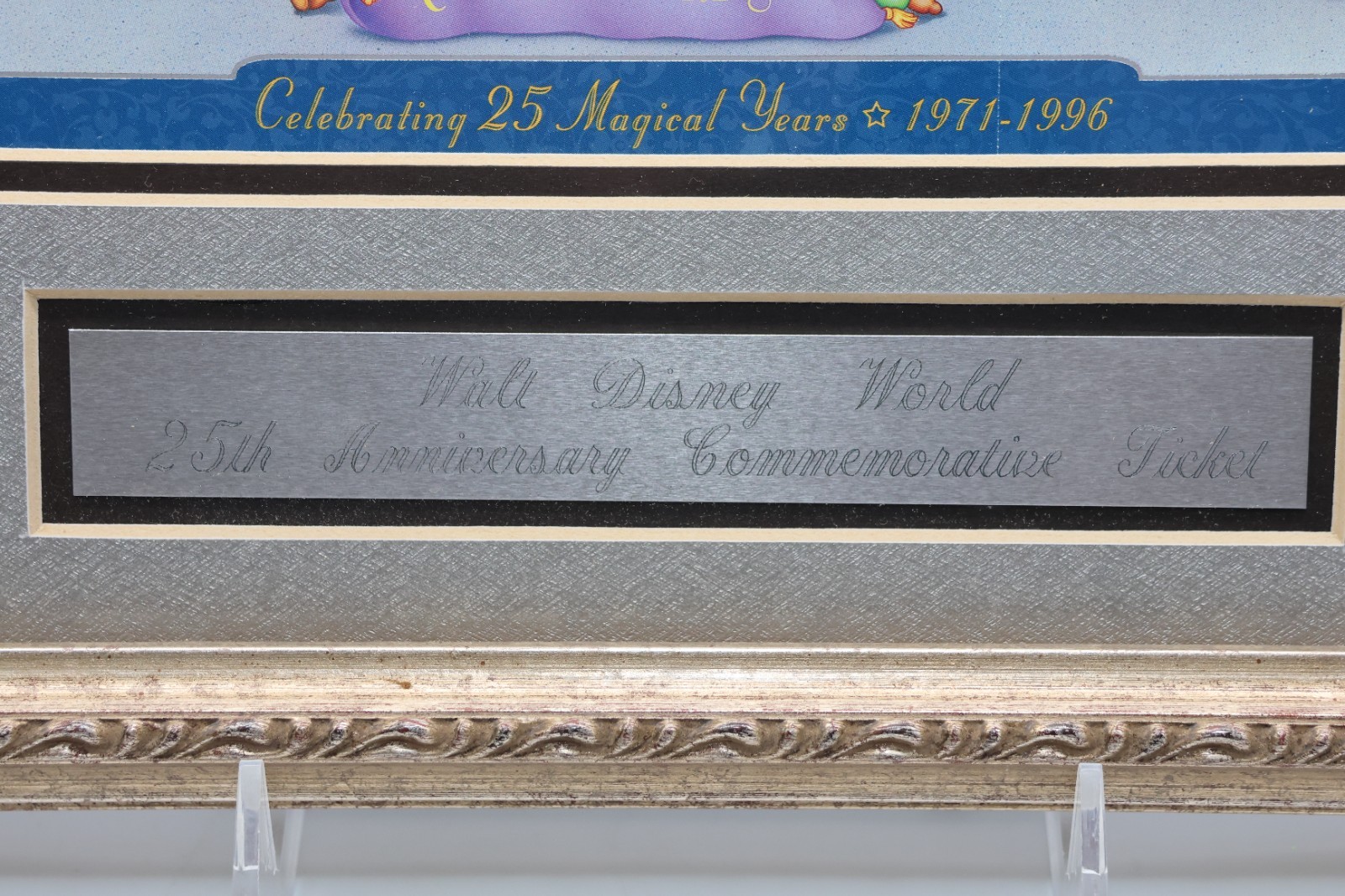 "Remember the Magic" Commemorative Passport WDW 1996 FRAMED w COA - Image 4
