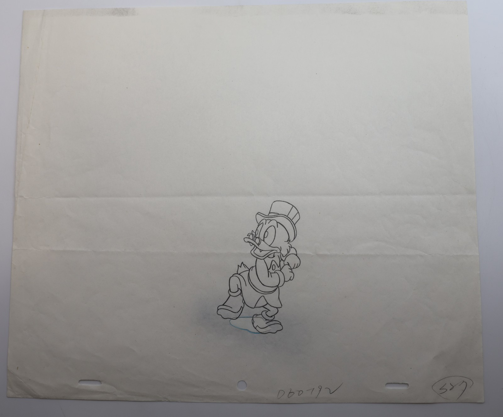 Original Disney Scrooge McDuck Production Drawing Animation Art - Image 2