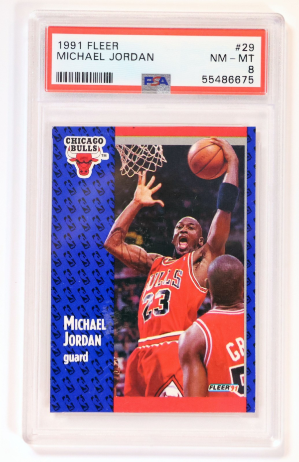 1991 FLEER #29 MICHAEL JORDAN PSA 8 NM - MT
