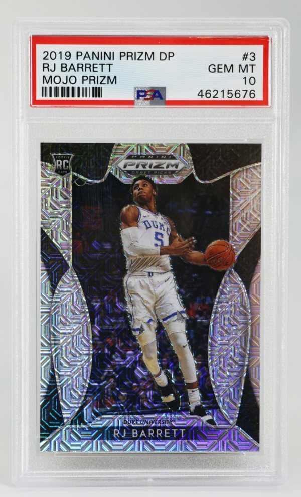 2019 Panini Prizm DP RJ Barrett #3 Mojo Prizm PSA Gem Mint 10 RC Rookie