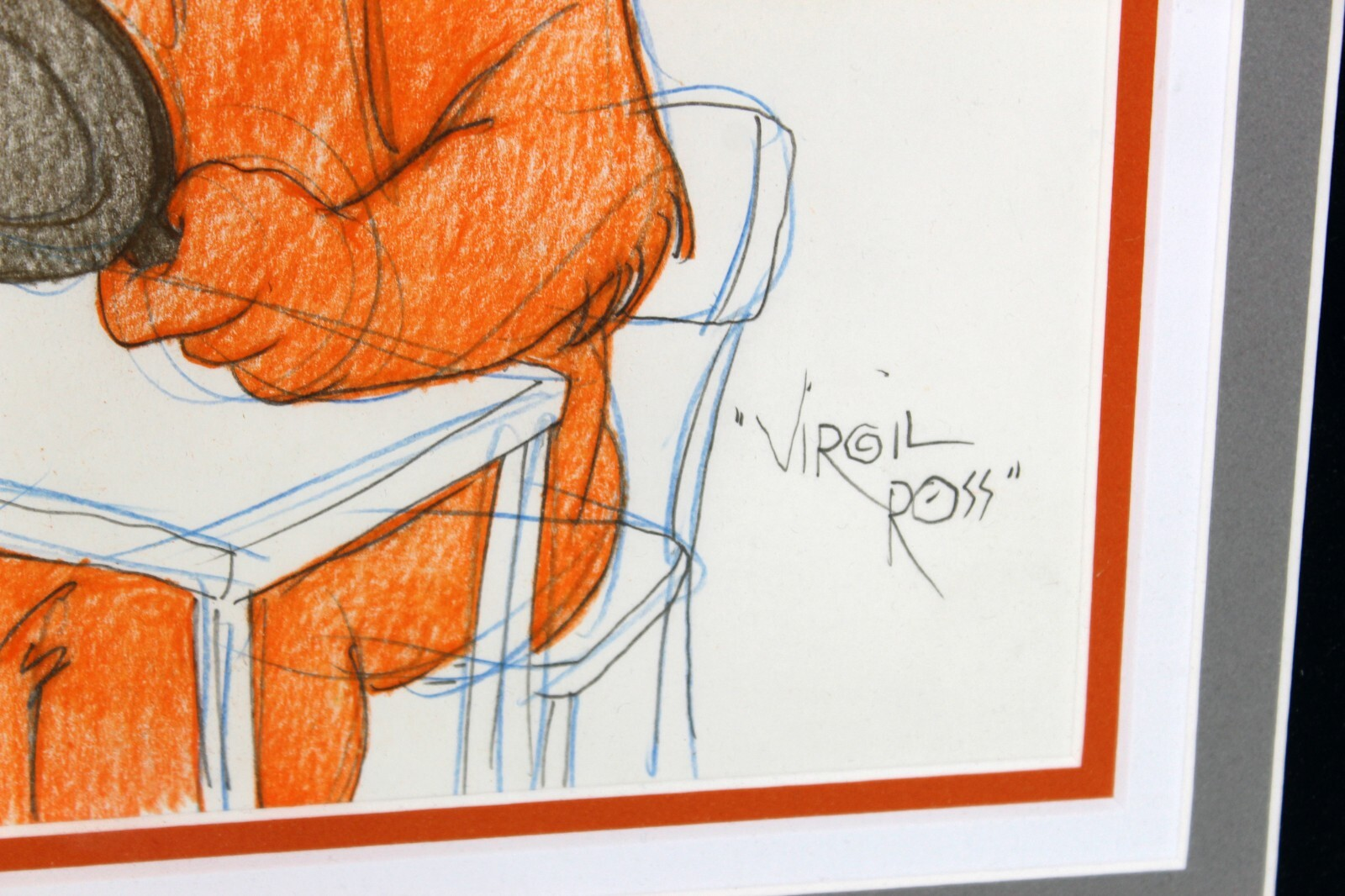 Virgil Ross Original Art Bugs Bunny and Gossamer FRAMED - Image 4