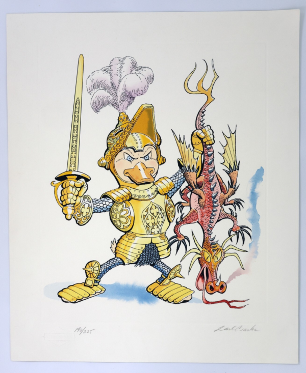 St. George The Dragon Slayer Carl Barks Serigraph 190/225 Signed GIFTED IMAGES