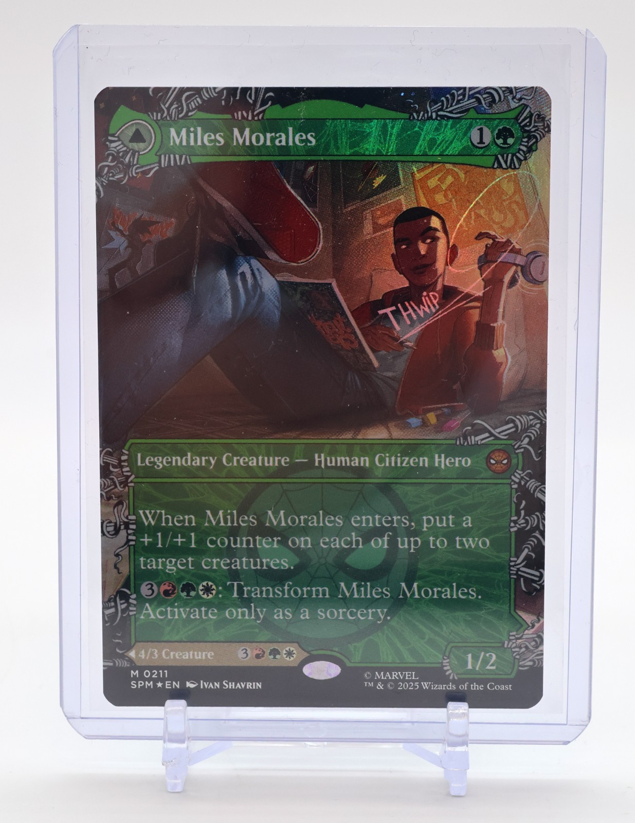 Miles Morales (0211) (Borderless) Marvel's Spider-Man Foil