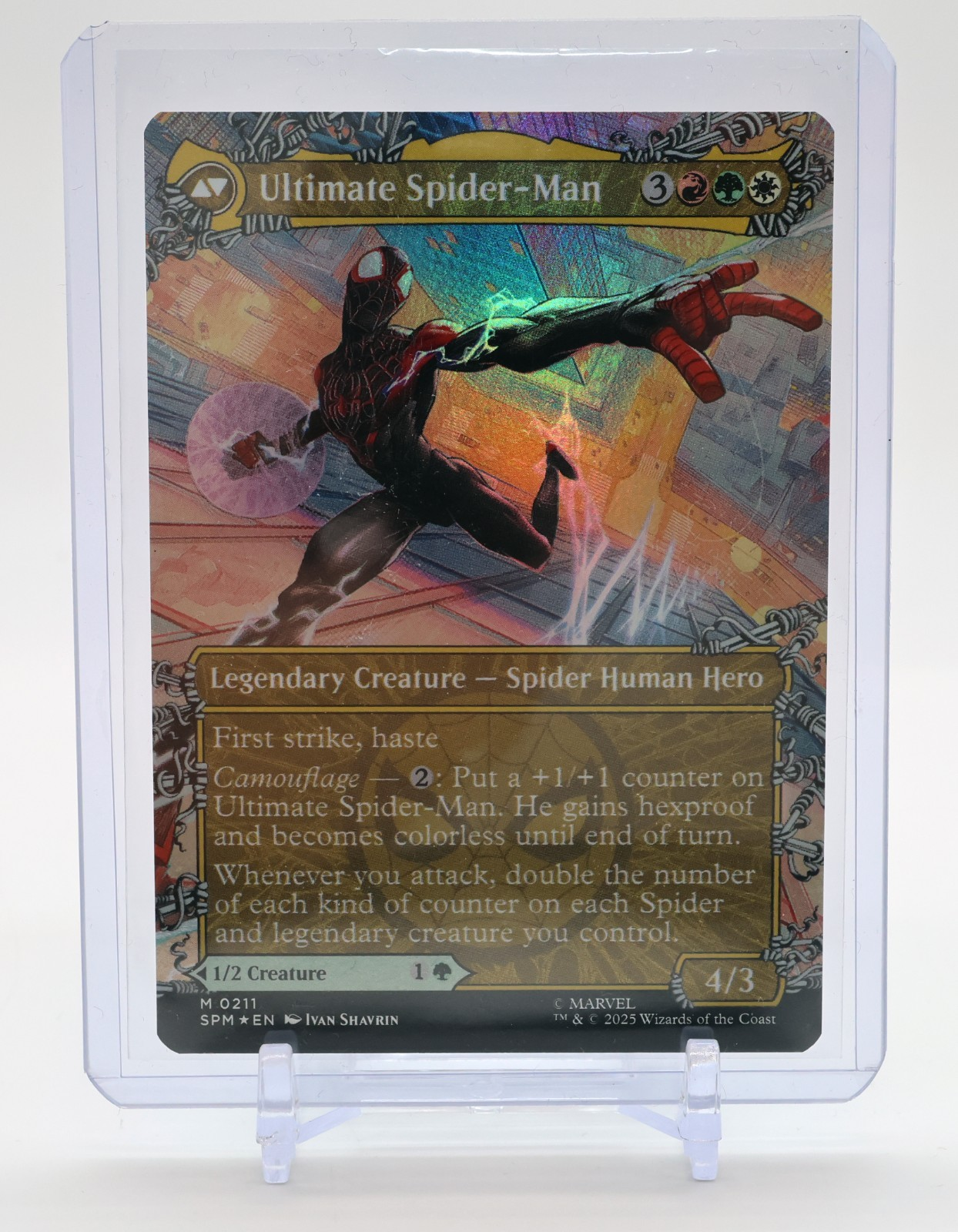 Miles Morales (0211) (Borderless) Marvel's Spider-Man Foil - Image 2
