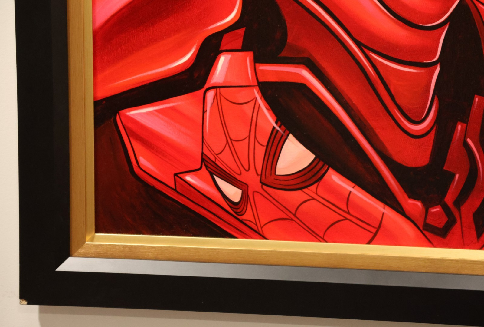 IRON MAN & SPIDEY Painting By Tim Rogerson 29x35 Original Art Marvel Fine Art - Image 4