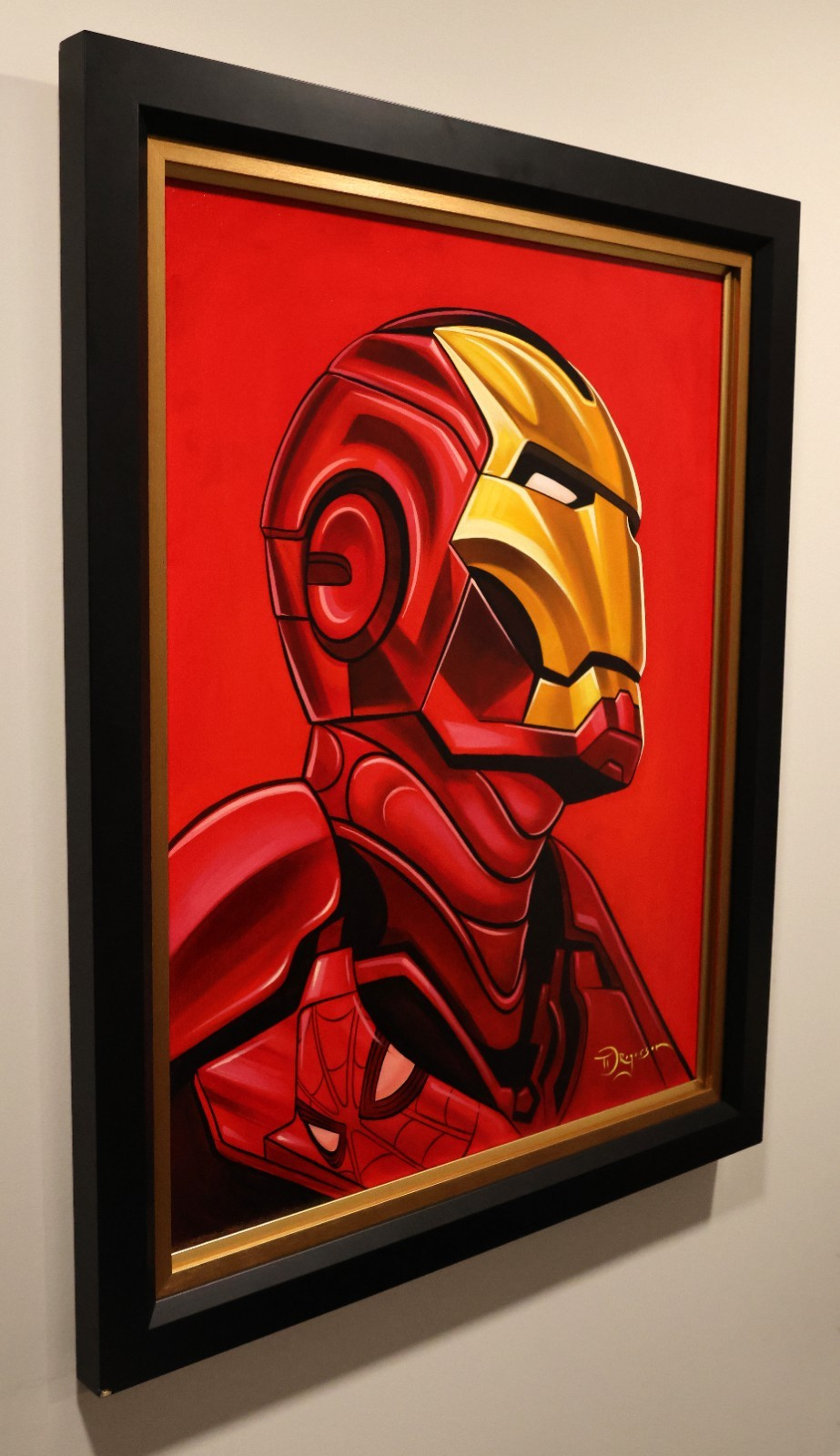 IRON MAN & SPIDEY Painting By Tim Rogerson 29x35 Original Art Marvel Fine Art - Image 7