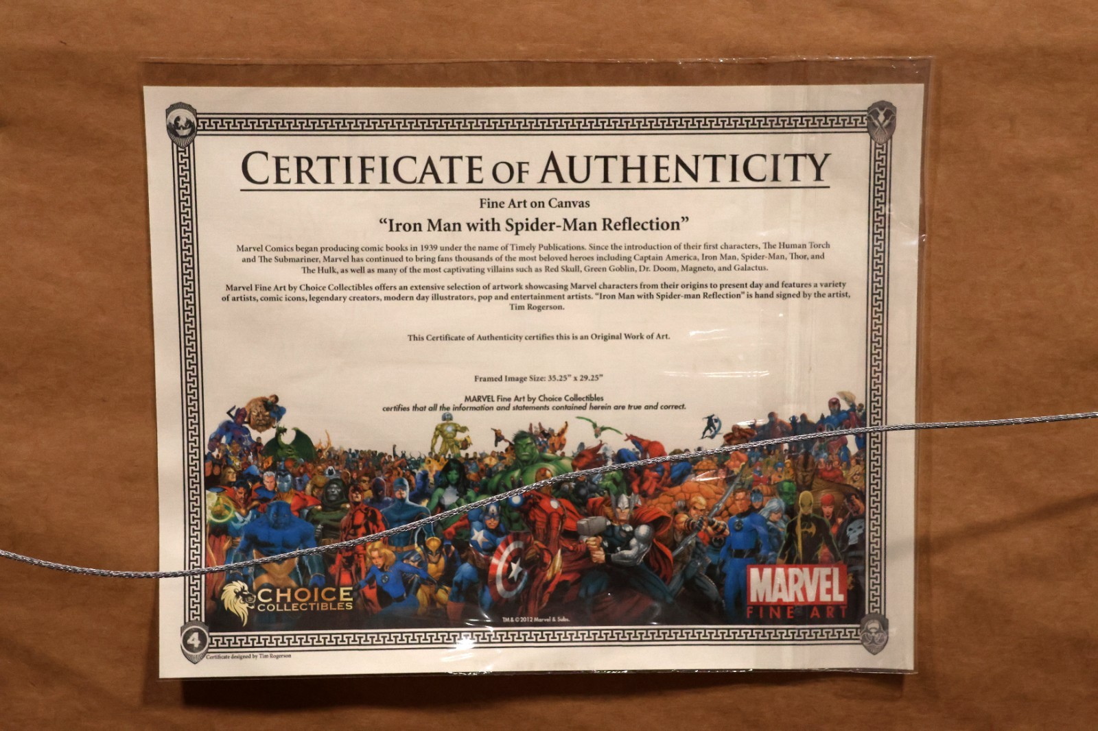 IRON MAN & SPIDEY Painting By Tim Rogerson 29x35 Original Art Marvel Fine Art - Image 10