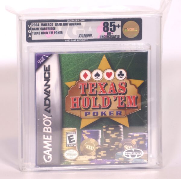 Texas Hold 'Em Poker - Nintendo Game Boy Advance GRADED VGA 85+