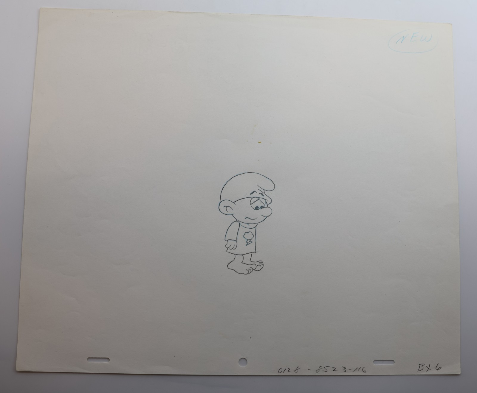 Original Hand-Painted Smurfs Animation Cel – Smurf Character Production Art - Image 5