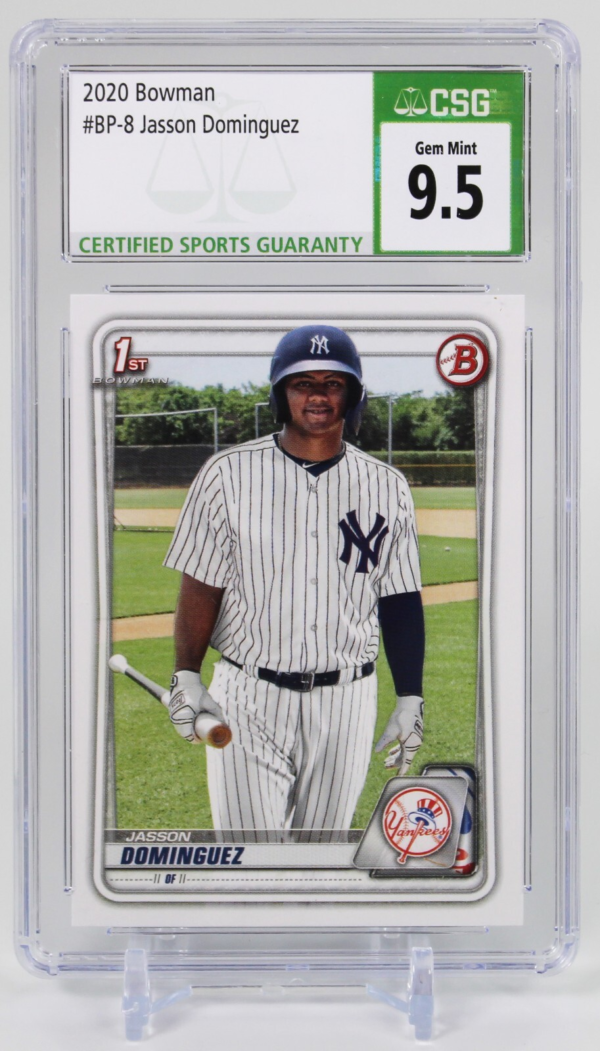 2020 Bowman JASSON DOMINGUEZ Yankees BP-8 CSG 9.5 Gem Mint RC Rookie
