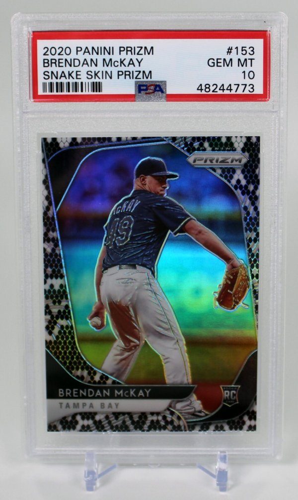 2020 Panini Prizm #153 Brendan McKay PSA 10 Snake Skin Prizm 46/50 RC