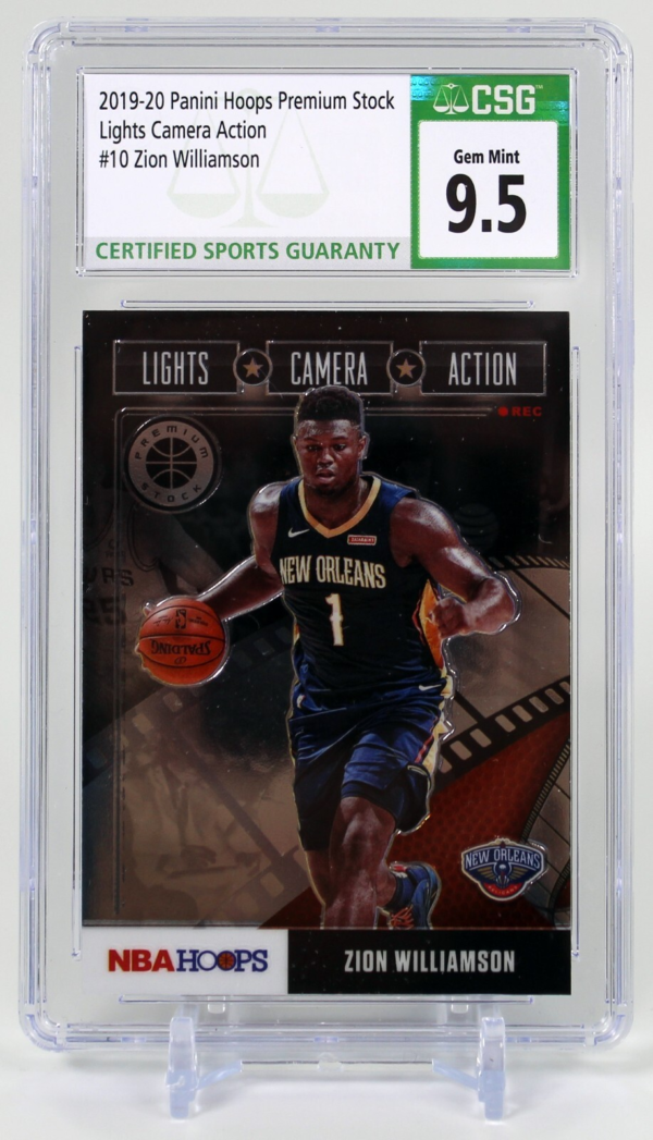 2019 - 20 Panini Hoops #10 Zion Williamson CSG 9.5 Gem Mint RC