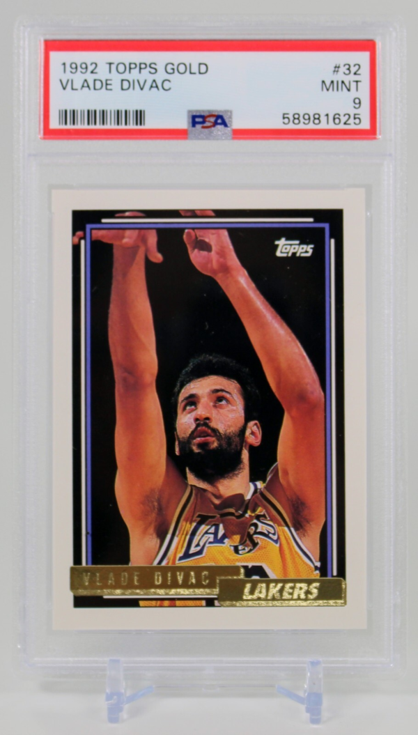1992 Topps Gold #32 Vlade Divac PSA 9 MINT